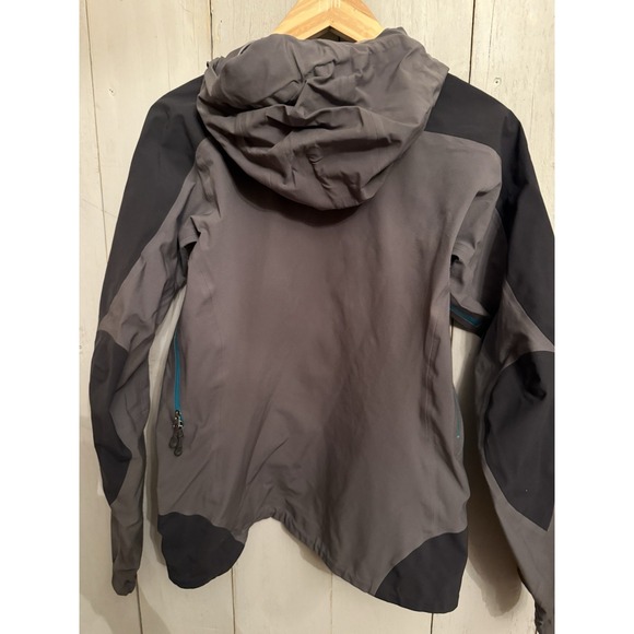 Vintage Patagonia Shelter Stone Jacket Womens XS Grey H2NO Rain Shell Hooded P12 - Picture 7 of 11